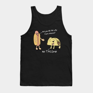 Taco from Tacoma - Funny Food Black Tank Top